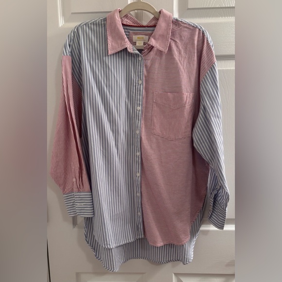 Maeve The Bennet Mixed Stripe Buttondown - Picture 5 of 5